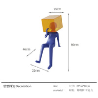 AOOKMIYA ART+ Creative Gifts ZC modern figure sculpture creative abstract art large floor ornament living room decoration