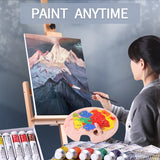 AOOKMIYA Marie's 3 Pack Stretched Canvas with 6x6", 8x8", 12x12", 12x16" and 16x20", 100% Cotton Primed White Rectangular Wooden Framed