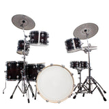 HUASHENG Musical Professional Adult Jazz Drum Set 7 Piece Drum Set  3 Cymbals Best-Selling Percussion Instrument