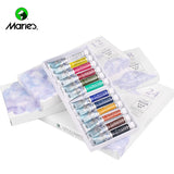 AOOKMIYA Marie’s Artist Grade Professional Watercolor Paint 12/18/24 Color Set 9ML Tube Artist Painting Watercolor Paint Art Supplies