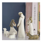 10 and 6 pieces, handicrafts, resin carvings, Thanksgiving, Nativity ornaments, Christmas figures, holiday decorations