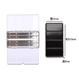 AOOKMIYA 48 Grids Portable Color Box Palette Watercolor Paint Sub-packing Box Tri-fold Card Slot Iron Box Sketch Painting Art Supplies