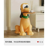High-end Light Luxury Puppy Shape Side Table Cartoon Floor Ornaments Cute Table Animal Floor Large Ornaments