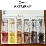 AOOKMIYA Viarco ArtGraf Imported Color Water-soluble Square Pigment Graphite Block Earth Color Matching Watercolor Paint Art Supplies