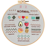 AOOKMIYA 4 Stage Embroidery Kit for Beginners Adults Learn 38Stitches from Instruction Needlepoint Kits for Adults with Stamped Patterns