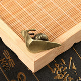 AOOKMIYA ART+ Creative Gifts Brass Snail Ornament Cute Animal Copper Figurines Creative Kawaii Pet Home Decor Office Desktop Decorations Tea Pet