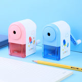 Deli Rotary Pencil Sharpener Cute Long Lasting Blade School Stationery Hand Crank Sharpeners For graphite pencil 8mm