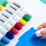 AOOKMIYA 12/18/24 Color Solid Gouache Stick Common Color/Macaron Color Rotating Water-soluble Children's Crayon ARTIST GRADE Art Supplies