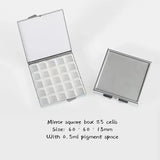 AOOKMIYA Portable Mini Travel Watercolor Paint Box Empty Palette Retro Exquisite Small Square Box Student Painting Art Supplies