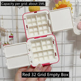 AOOKMIYA 24/48 Grid Portable Watercolor Paint Box Foldable Painting Palette Mini Watercolor Packing Moisturizer Box Travel Art Supplies