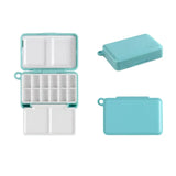 AOOKMIYA Empty Mini Portable Tri-fold Watercolor Paint Box 12 Grid Travel Palette Artist Beginner Professional Painting Art Supplies