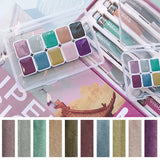 AOOKMIYA Super Vision Watercolor Paint 10 Color 1ML Artist Morandi Macaron Candy Color Advanced Gray Beginner Painting Art Supplies