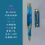 Fulin 812 Resin NO.5 Nib Fountain Pen Professional Hand-polished Long Knife Nib Office Business Writing Stationery Gifts