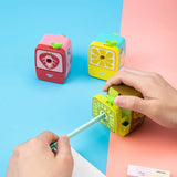 Deli 1pcs Rotary Pencil Sharpener Kawaii Pencil Cutter Cute Sharpener Knife For School Accessories Office School Stationery