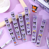 Sanrio 36pcs Gel Pen 0.5mm Black Cute Elf Bronzing Blind Box Pressing Pen ST Head School Supplies Writing Stationery Seconds Dry