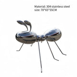 Ant stainless steel outdoor garden lawn square Animal park hotel lobby water feature sculpture ornament