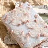 Lace Flower Handmade Ledger Girl's Notebook Student Diary Essential for Elementary and Middle School Students  Notebook