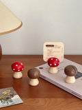 Cute Creative Mushroom Note Holder Desktop Note Organizer Office Multifunctional Supplies Tabletop Ornament  Display Stand