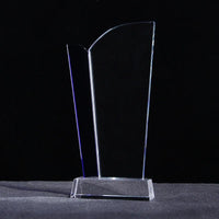 AOOKMIYA Customized Transparent Crystal Trophy, Five-Star, Creative Awards Ceremony, Competition Event, Craft Gift, Home Decorations, 1Pc
