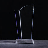 AOOKMIYA Customized Transparent Crystal Trophy, Five-Star, Creative Awards Ceremony, Competition Event, Craft Gift, Home Decorations, 1Pc