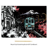 New Colorful City Scratch Painting Night Scene DIY Painting and Scraping Paper Set Bring A Pen A Birthday Present