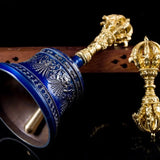 AOOKMIYA Copper Tibetan Bell Yoga Meditation Accessories Sound Therapy Landscape Bells Pestle Healing Musical Percussion Instruments AOOKMIYA.COM