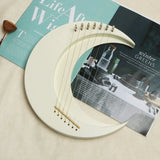 AOOKMIYA Portable Lyre Harp 7 String Miniature Moon Harp Professional Lira Instruments Adult Lyres Children's Rare Musical Instrument AOOKMIYA.COM