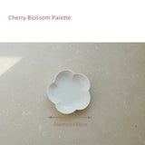 Ceramic Watercolor Palette Campus Oil Painting Chinese Paints White Porcelain Shell Palette Artists Color Mixing Palette