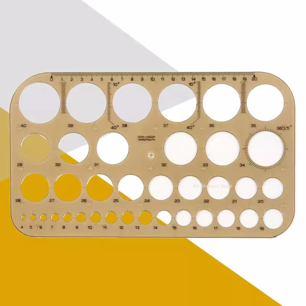 Circular Template 37 Circles Draw Circle Template Draw A Circular Ruler Board Student Drawing Tools 360 Degree Circular Template