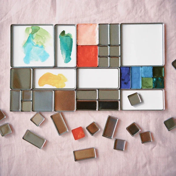 Watercolor Box Packaging Grid 0.5ml/1ml/2ml for TN Travel Box Magnetic Aluminum Palette Professional Paint Art Supplies