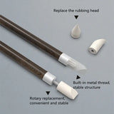AOOKMIYA New Sketch Rubbing Pen Set Wooden Handle Art Special Paper Brush High-glow Smudge Correction Smear Tool Copy Art Supplies