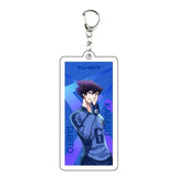 AOOKMIYA ART+ Creative Gifts Blue Lock Isagi Yoichi Acrylic Anime Keychain Bag Charms Pendant Jewelry Cute Creative Key Ring Friends Gift Figure Cartoon