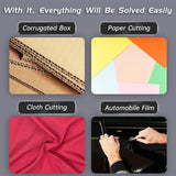 AOOKMIYA 1pc/3/5pcs Stainless Steel Retractable Utility Knife 9mm,for Unboxing,Cutting Paper ,Handicraft Carving for Crafters,Artist