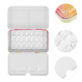 Watercolor Paint Mini Empty Tin Metal Portable Palette Watercolor Paint Box Plastic Travel Pans Durable Art Supplies