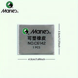 AOOKMIYA Marie's 2/4/6pcs Grey Plasticity Erasers Kneaded Rubber for Blend, Highlight, Shade, Smooth, Sketching, Drawing for Adults