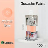 AOOKMIYA Marie's 1pc 100ml/3.38oz Gouache Paints,Rich Color,Highly Strong Coverage for Paper,Canvas,Wood Painting for Adults,Students