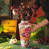 Ceramic vase, home decoration piece, living room flower arrangement, retro Holly vase, home decoration piece