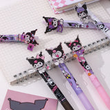 36pcs Sanrio Kuromi Mechanical Pencil Cute Kuromi Acrylic Patch 0.5 Automatic Pencil Stationery Student Gifts