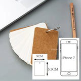 Colorful Loose Leaf Notebook Removable Iron Ring Portable and Portable Blank English Word Card Student Supplies