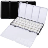 AOOKMIYA Empty Metal Watercolor Tin Palette with Detachable Empty Half Pans for DIY Travel Watercolor Palette Paint Case Art Supplies