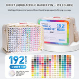 Languo 45-171 Colors Soft Brush Acrylic Marker Pen Set,DIY Hand Drawn,Student Graffiti Paint Art Acrylic Paint Pens