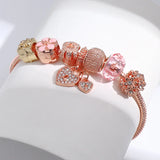 AOOKMIY 2025 Trendy Minimalist Oil-Dripping Rose Heart Bead Bracelet Fashionable Oil Painting Swan Lantern Bead JewelryAOOKMIYA.COM