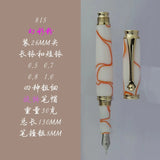 Fulin 812 Resin NO.5 Nib Fountain Pen Professional Hand-polished Long Knife Nib Office Business Writing Stationery Gifts