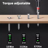 AOOKMIYA Deli 4V Mini Electrical Screwdriver Set Portable LED Kit Smart Cordless Electric Screwdrivers USB Rechargeable Hand Drill Tools