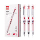 Deli 4/6/8pcs 0.5mm Black Red Blue Ink Gel Pen Stationery For Writing School Supplies Office Supplies Signing Pen Exam Pen Gift