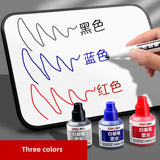 Black Ink for Whiteboard Markers Erasable Large Capacity Refill 12ml Red Blue Water-based Students Color pen and ink stationery