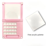 AOOKMIYA Portable Watercolor Palette 0.5ML 20 Grids Foldable Watercolor Paint Dispensing Box Palette Box Student Outing Painting Supplies