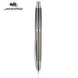 JINHAO 10 Press Fountain Pen Retractable EF/F Nib Metal With Clip Writing Ink Pen Converter School Supplies Stationery PK A1 A2