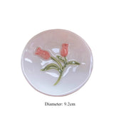 AOOKMIYA Tulip Shape Ceramic Watercolor Palette Lily of The Valley Shape Washing Cup/brush Bucket Easy To Clean Painting Art Supplies