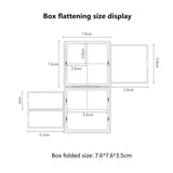 AOOKMIYA 24/48 Grid Portable Watercolor Paint Box Foldable Painting Palette Mini Watercolor Packing Moisturizer Box Travel Art Supplies